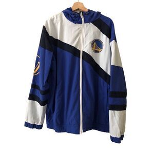 NBA Golden State Warriors Hooded Windbreaker Men’s Size Large